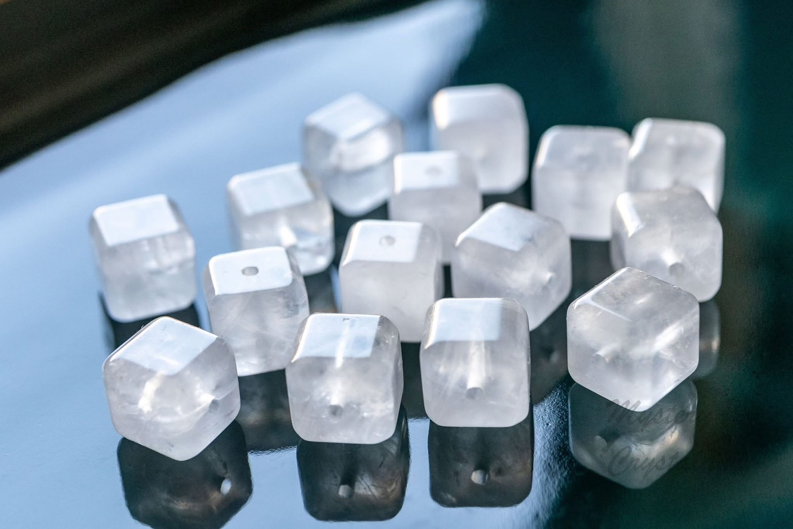 白水晶方塊(三顆)