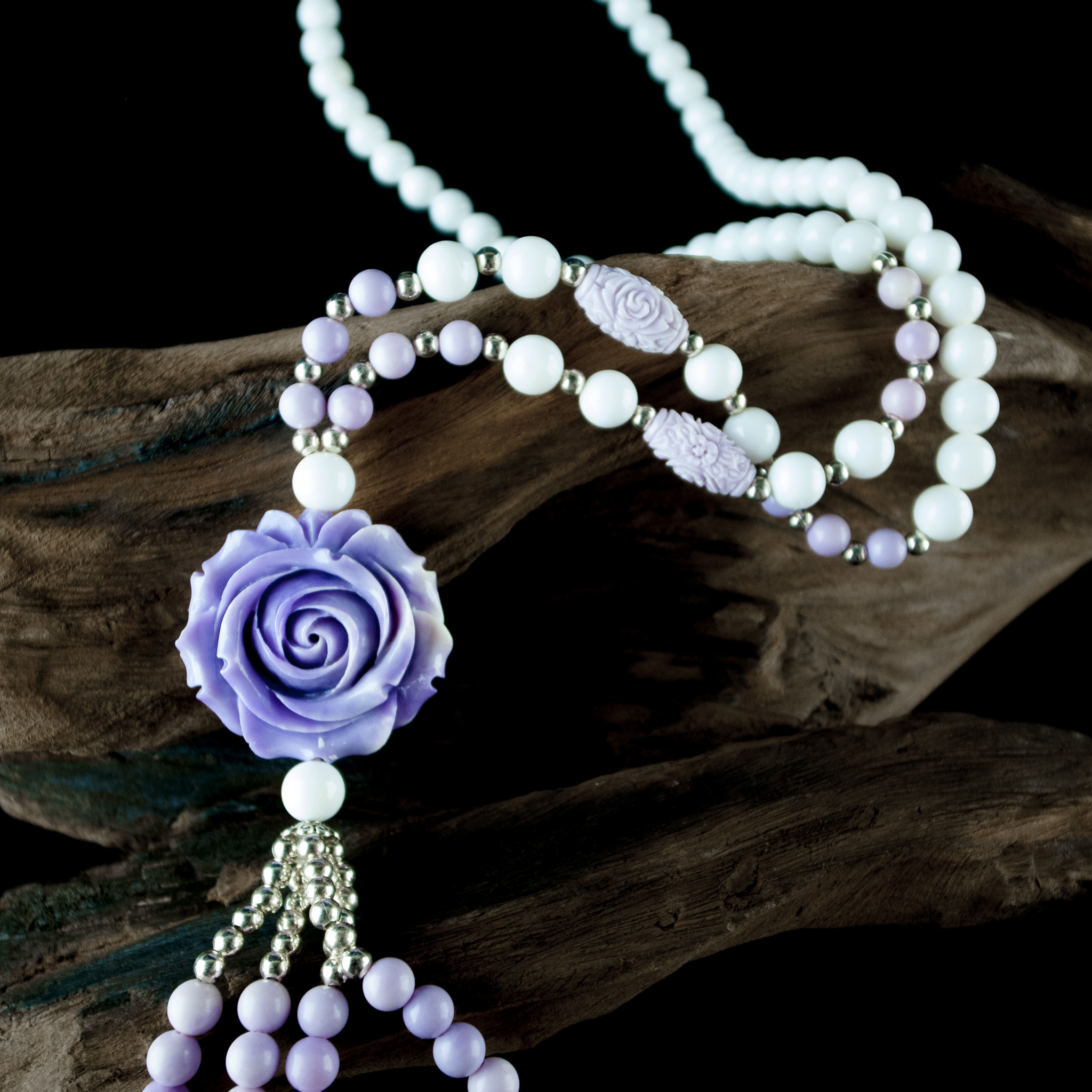 紫花硨磲項鍊